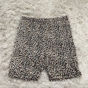 Adika Leopard Print Biker Shorts